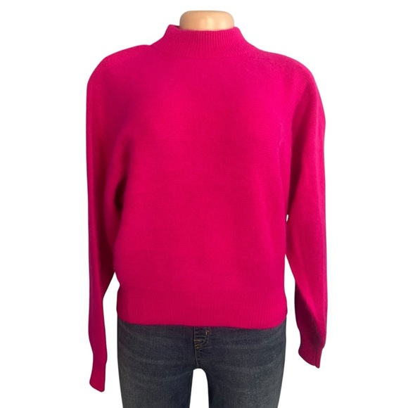 Rafaella's Pink Wool Blend Rabbit Hair Sweater - Picture 1 of 9